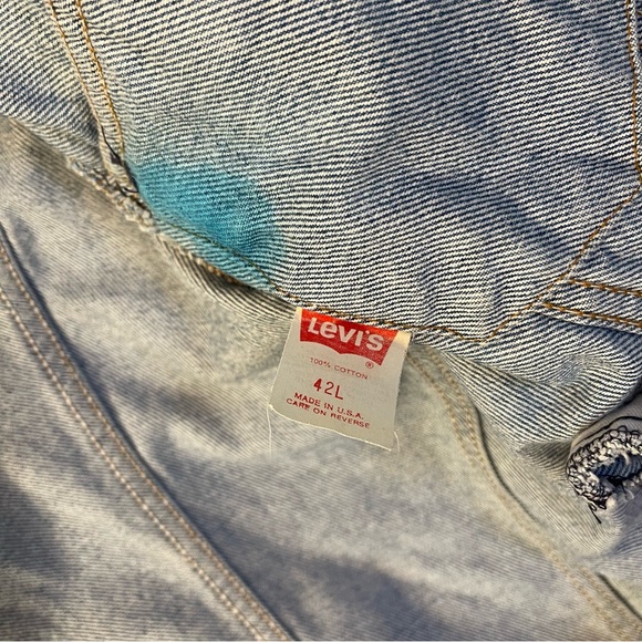 Vintage Levi’s 70s Type III Denim Trucker Jacket - Made in USA - WPL 423 Size 42 - Picture 6 of 14